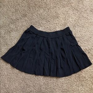 Skirt | Black Mini Accordion Skirt